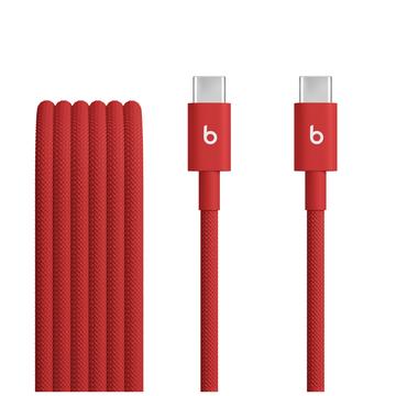 Cablu Beats USB-C la USB-C MDGF4ZM/A - 1.5m, 60W - Roșu rapid