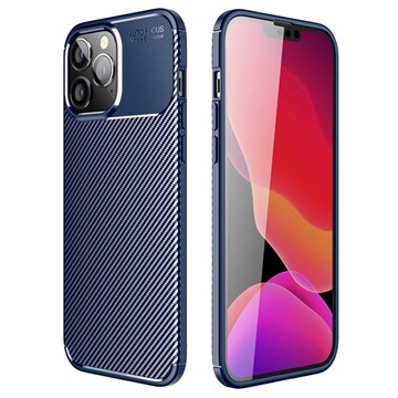 Husă iPhone 14 Pro Max - Beetle Carbon Fiber - Albastru