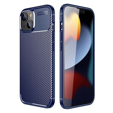 Husă iPhone 14 Plus - Beetle Carbon Fiber - Albastru