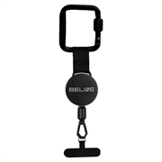 Cordon anti-furt pentru telefon Beline cu carabină de blocare - 60cm - Negru