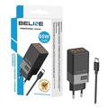 Beline BLN3CB65C GaN 65W încărcător de perete GaN cu cablu USB-C - 2xUSB-C, USB-A - negru