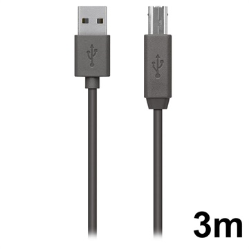Cablu Premium Imprimantă Belkin USB 2.0 - 3m - Negru