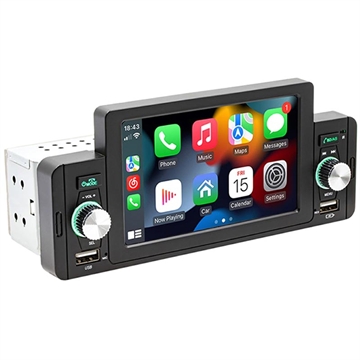 Stereo Auto Bluetooth cu CarPlay / Android Auto SWM 160C (Ambalaj Deschis - Satisfăcător)