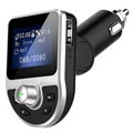 Încărcător auto USB dublu și transmițător FM Bluetooth BT39 - negru