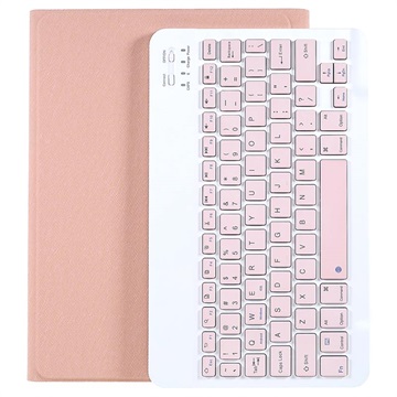 Husă Cu Tastatură Bluetooth Xiaomi Pad 5/Pad 5 Pro - Roz