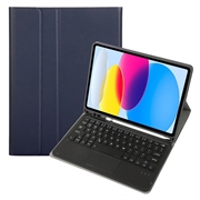 Husă Cu Tastatură Bluetooth iPad 2022/2025 - Albastru Închis