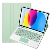 Husă Cu Tastatură Bluetooth iPad 2022/2025 - Verde deschis