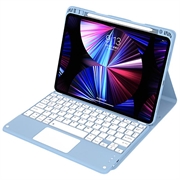Carcasă cu tastatură Bluetooth iPad Air 13 2026/2025/2024/iPad Pro 12.9 2022/2021/2020/2018 - Albastru Deschis