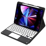 Carcasă cu tastatură Bluetooth iPad Air 13 2026/2025/2024/iPad Pro 12.9 2022/2021/2020/2018 - Negru