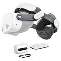 Curea pentru cap cu baterie BoboVR M3 Pro+ pentru Meta Quest 3/3S - 6500mAh