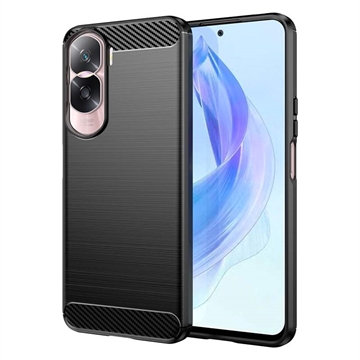 Husă TPU Periat Honor 90 Lite/X50i - Fibră De Carbon