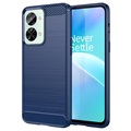 Husă TPU Periată OnePlus Nord 2T - Fibră De Carbon