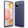 Husă TPU Periată pentru Samsung Galaxy A42 5G - Fibră De Carbon