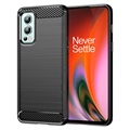 Husă TPU Periat OnePlus Nord 2 5G - Fibră De Carbon