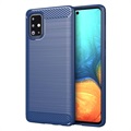 Husă TPU Brushed Samsung Galaxy A71 - Fibră De Carbon