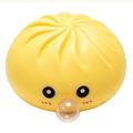 Jucărie antistres squishy dumpling care face baloane, cu cutie pentru aburire - Galben