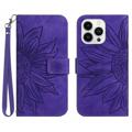 Husă Portofel iPhone 14 Pro Max - Sunflower - Violet