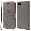 Husă tip portofel pentru iPhone 7/8/SE (2020)/SE (2022) Butterfly Series - Gri