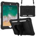 Butterfly Shape Kickstand PC + Silicon Tablet Case Cover cu curea de umăr pentru iPad 9.7-inch (2018)/(2017)/iPad Air 2