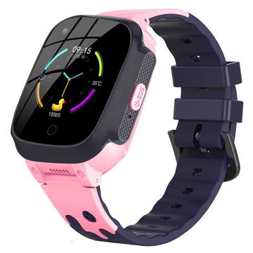 C1 1.3" Square Screen 4G Kids Smart Watch Suport pentru apeluri video Poziția Tracker - roz