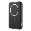 C10 portabil 15W Powerbank magnetic wireless 5000mAh - negru
