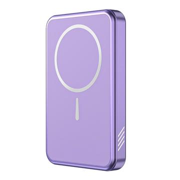 C10 portabil 15W Power Bank magnetic fără fir 5000mAh - Violet
