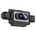 C313 Cameră video pentru bord cu 4 canale, 1080p, WiFi și cameră spate - Înregistrare interior/exterior - Negru