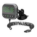 Ecran HUD auto C80 6-în-1 cu Bluetooth 5.3 și transmițător FM - Negru