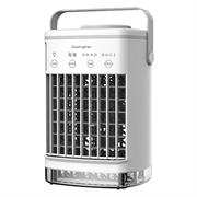 Ventilator portabil CF-006 - USB, 4 trepte de viteză, temporizator, rezervor de apă de 700ml - Alb