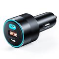 Încărcător Auto Rapid Choetech TC0011 cu 2x USB-C, USB-A - QC3.0, PD3.0 - 130W