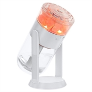 Umidificator CL37 cu cristale de sare, 280ml, cu iluminare ambientală în 7 culori - Alb