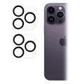 Geam Protecție Obiectiv Camera Sticlă Temperată iPhone 14 Pro/14 Pro Max - 2 Buc. - Negru