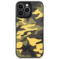Husă Hibrid iPhone 14 Pro - Camouflage - Galben