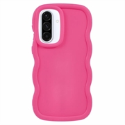Husă TPU Samsung Galaxy A36/A56 Candy Color Wavy - Roz Intens