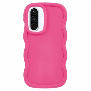 Husă TPU Samsung Galaxy A36/A56 Candy Color Wavy - Roz Intens