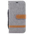 Husa portofel Canvas Diary Samsung Galaxy J3 (2017)
