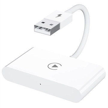 Adaptor Wireless CarPlay pentru iOS - USB, USB-C (Vrac) - Alb