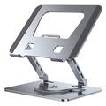 Suport pentru laptop pliabil și rotativ din oțel carbon YY-J29 - Argintiu