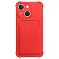 Husă Silicon iPhone 13 Mini - Card Armor - Roșu