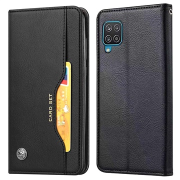 Husă Portofel Samsung Galaxy A22 4G - Card Set - Negru