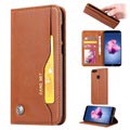 Seria Card Set Husă Huawei P Smart Wallet - Maro