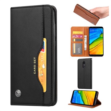 Card Set Series Husă portofel OnePlus 6T - Neagră