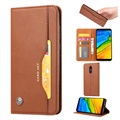 Set de carduri Seria OnePlus 6T Husă portofel - Maro