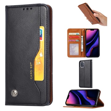 Husă Portofel iPhone 11 Pro Max - Card Set - Negru