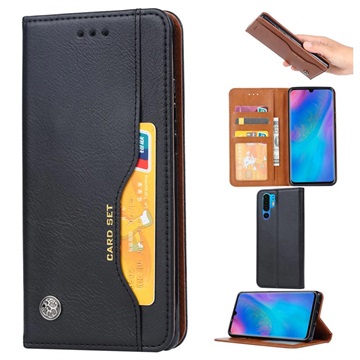 Husă Portofel Huawei P30 Pro - Card Set - Negru