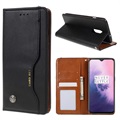 Card Set Series OnePlus 7 Husă portofel - Neagră