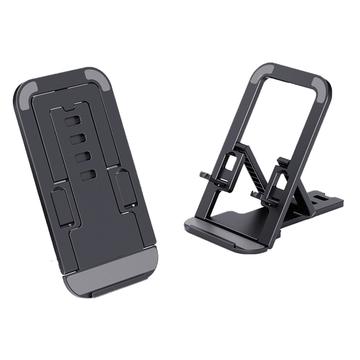 Suport de telefon pliabil tip card - negru