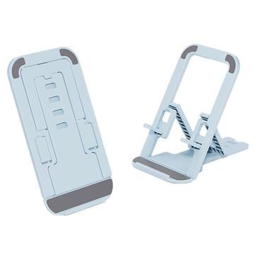Suport de telefon pliabil tip card - albastru