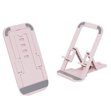Suport de telefon pliabil tip card - roz