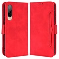 Husă Portofel HTC Desire 22 Pro - Cardholder - Roșu